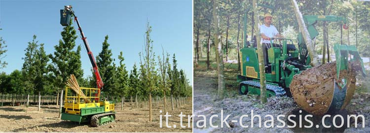 Crawler da 5 tonnellate sotto carwler e telaio